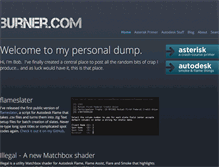 Tablet Screenshot of burner.com